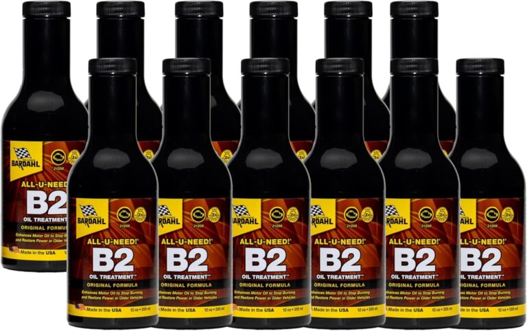Bardahl 21208 Engine Protection Motor Oil Additive – 12 Pack | Zinc Restore & Oil Burn Guard for High Mileage Engines