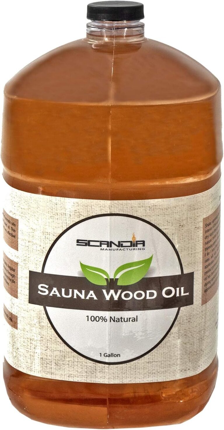 All Natural Sauna Wood Oil | Restore & Protect Interior & Exterior Saunas | Cedar Scent | 1 Gallon