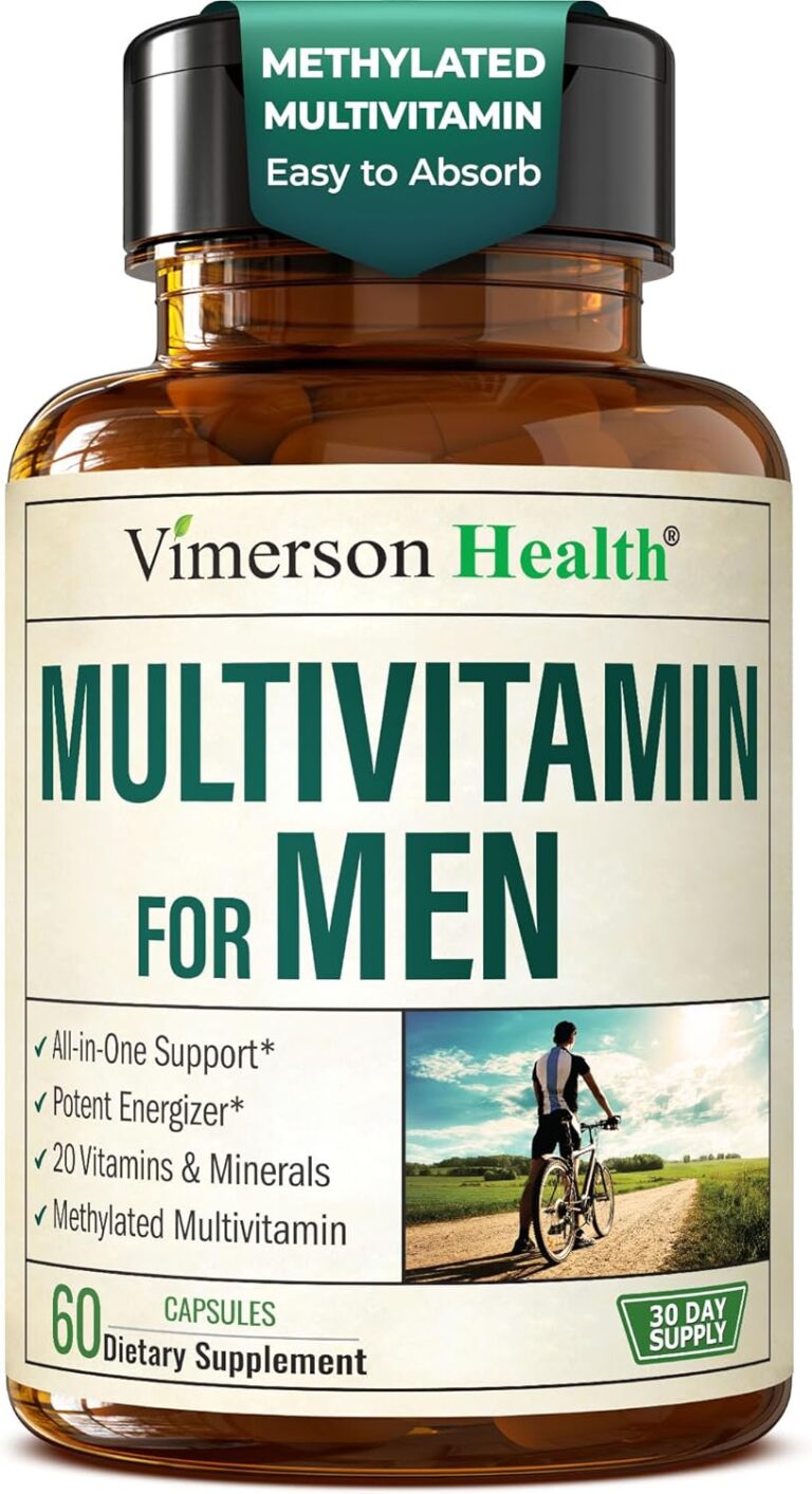 Methylated Men’s Multivitamin: High Potency Daily Support with Bioavailable B12, D3, Zinc & Magnesium
