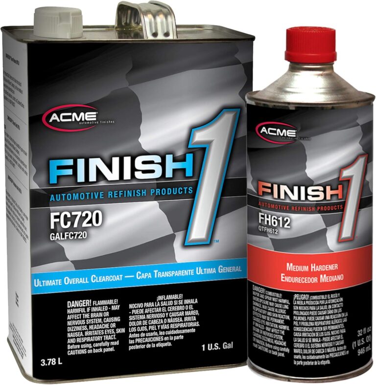 SHERWIN WILLIAMS Finish 1 FC720 Clearcoat with FH612 Hardener | Professional Automotive Refinish Kit