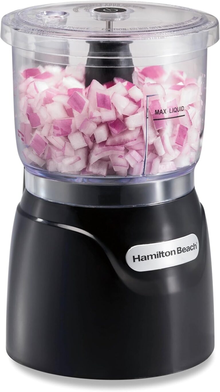 Hamilton Beach Electric Vegetable Chopper & Mini Food Processor, 3-Cup, 350 Watts for Dicing, Mincing & Puree