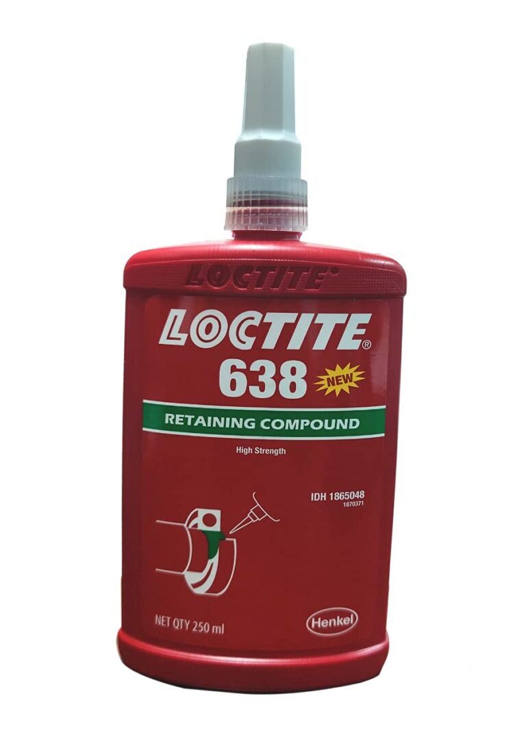 Loctite 638 Green High Strength Retaining Compound | 250 mL Bottle for Cylindrical Fits