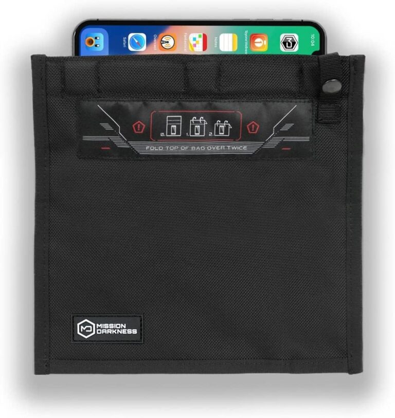 Mission Darkness NeoLok Faraday Bag for Phones | Secure Magnetic Closure for Law Enforcement, Military & Data Security