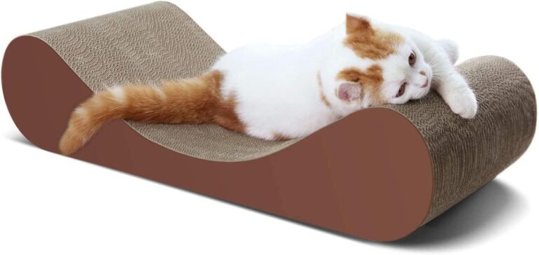 Bone Cat Scratcher Cardboard Lounge Bed: Durable Scratching Post & Bed Prevents Furniture Damage