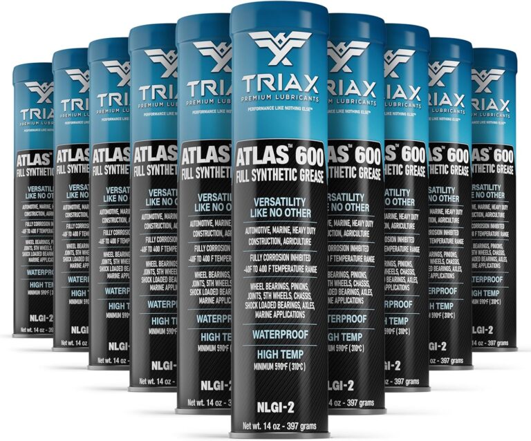 TRIAX Atlas 600 Ultra Duty Full Synthetic Grease | For 5th Wheels, Bearings, Joints | -40°F to 450°F | 14oz Cartridge