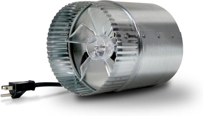 Suncourt 5-Inch Inline Booster Duct Fan | Quiet Single-Speed Ventilation for HVAC & Home