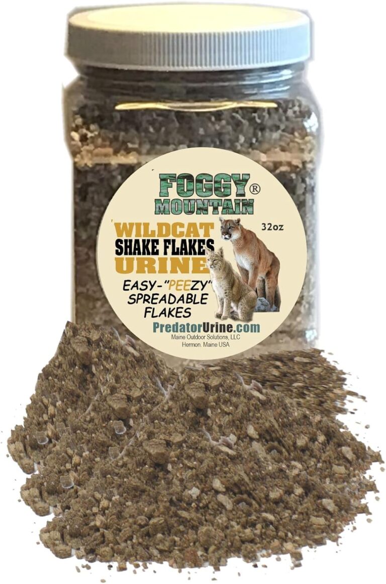 Mt. Lion Urine Shake Flakes | Powerful Predator Scent for Deer & Pest Repellent | Hunting & Garden Deterrent