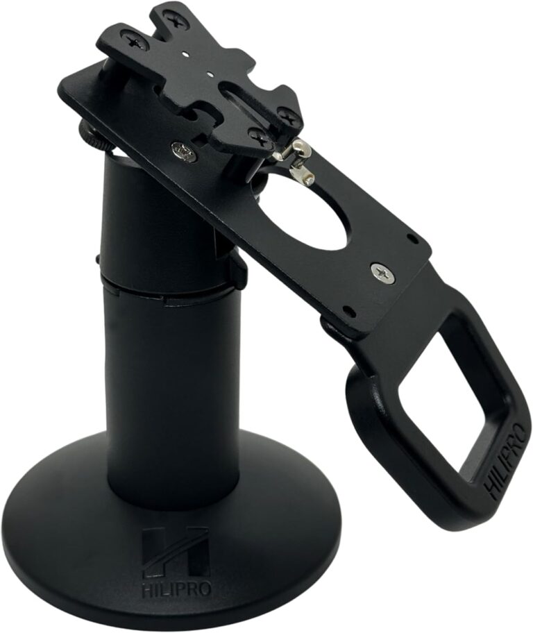 Hilipro POS Stand: 360° Swivel Mount for Ingenico & Axium Pinpads (Lane 3000, 5000, 7000, 8000, RX Series)