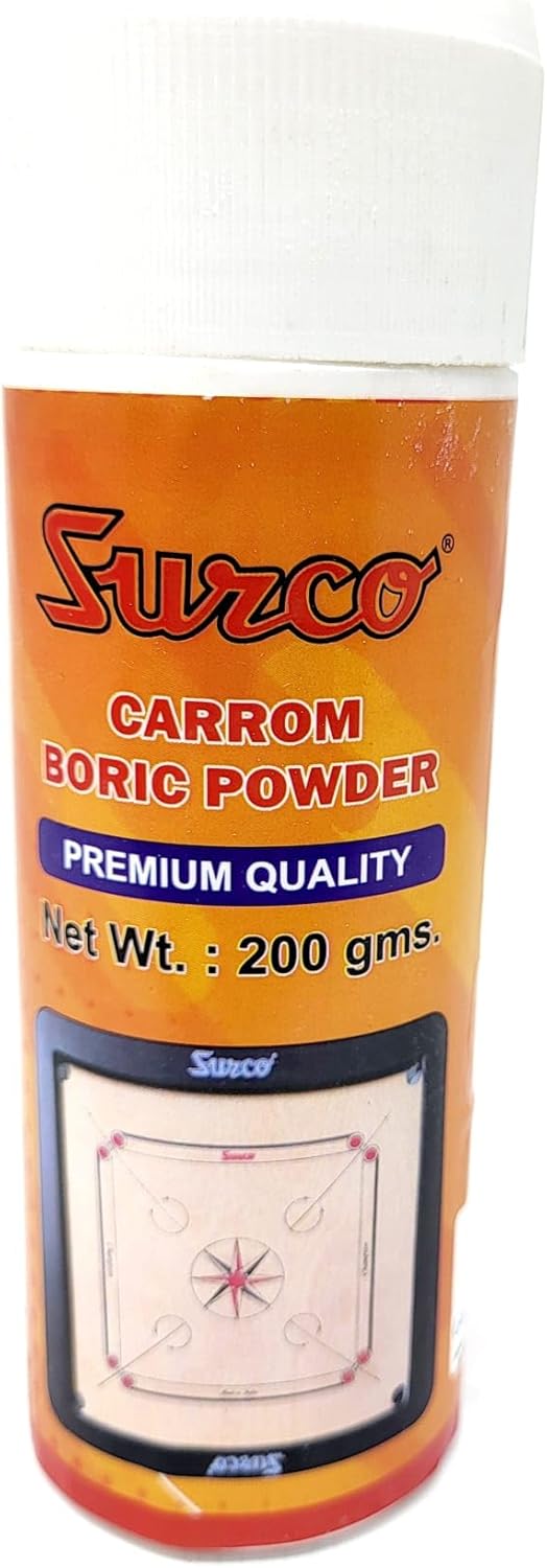 Surco Professional Carrom Board Powder | 200 GMS | Smooth Gliding & Enhanced Gameplay