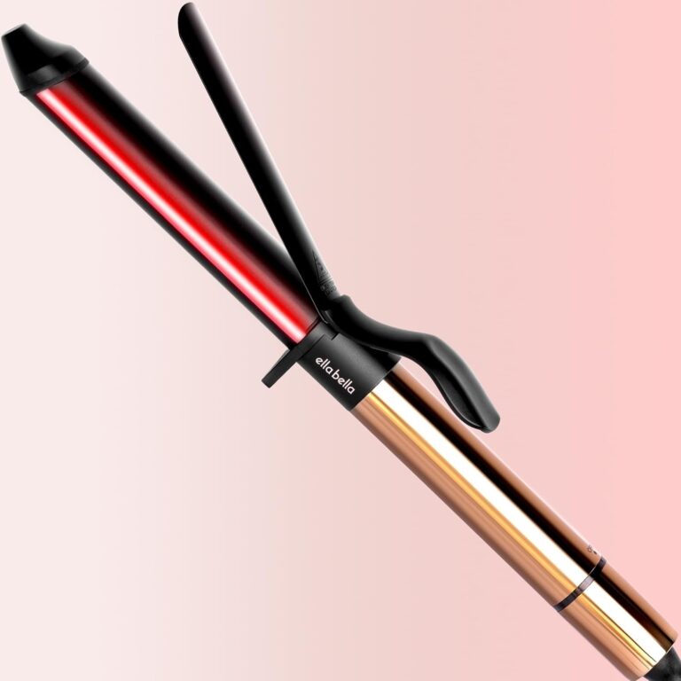 ELLA BELLA® 1.25″ Curling Iron with Infrared Technology | Professional Ceramic Hair Curler for All Hair Types
