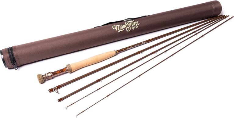 Moonshine Rod Company The Rambler Fly Rod: Fast Action Fly Fishing Rod with Carrying Case