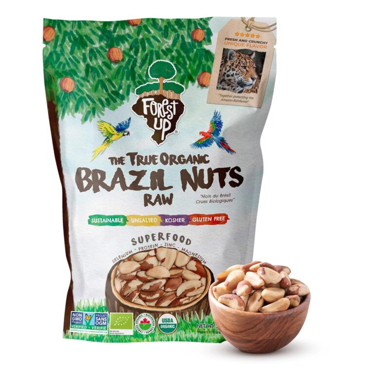 True Organic Raw Brazil Nuts, 2 lbs – Unsalted, Kosher, Vegan & Gluten-Free – Rich in Selenium & Protein