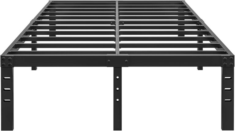 ALDRICH 14 Inch Metal Full Size Bed Frame – Heavy Duty Platform, Noise Free, No Box Spring Needed