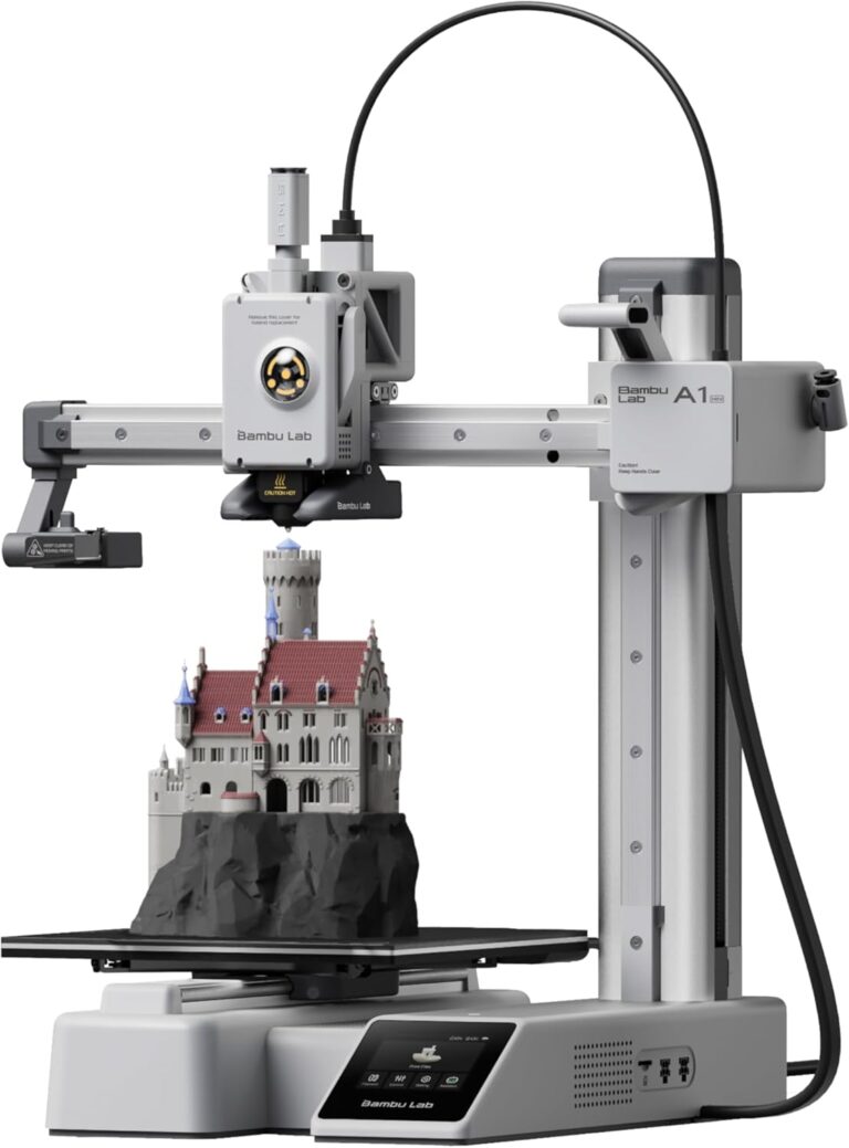 Bambu Lab A1 Mini 3D Printer: Multi-Color, High-Speed & Quiet FDM Printing with Full-Auto Calibration