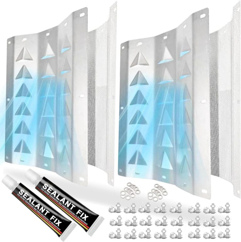 Shipping Container Air Vent Kit (2 Pack) | Cross Flow Ventilation to Prevent Heat & Condensation | Big Louvered Gable Vents