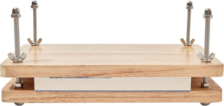13” Wooden Book Press with Non-Slip Pads | Ideal for Bookbinding, Paper Press & DIY Projects