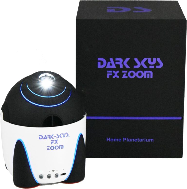 Dark Skys FX Zoom Galaxy Planetarium Star Projector | Home Night Sky & Nebula Projector for Bedroom