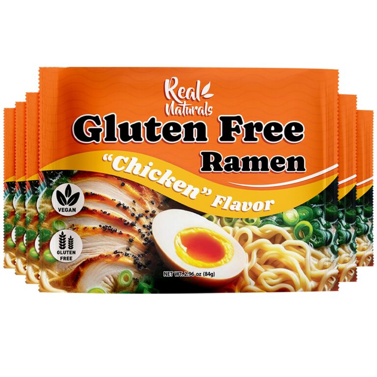Gluten Free Ramen Noodles Chicken (6 Pack) | Vegan GF Low Sodium Ramen Meals